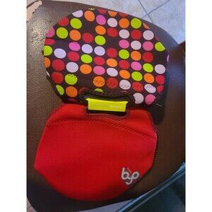 2x BYP Express Lunch Tote Bag Neoprene Soft -  Polka Dot Red Insulated ZIpper
